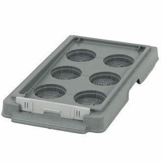 6 Rähmchen Ablegerbeute mit Falzen für Dadant Blatt, unbemalt