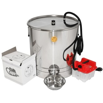 Mellarius runder Wachsschmelzer mit Dampfmeister P64