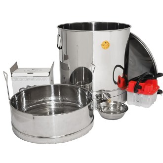 Mellarius runder Wachsschmelzer mit Dampfmeister P64