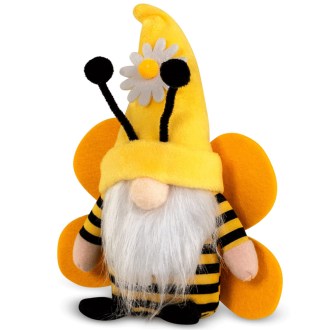 Plüsch‑Bienenzwerg 22 cm – BienoSpass mit Vollbart