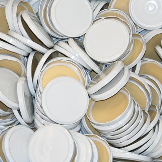 Twist-Off-Deckel für Glas TO 82 - RBS - weiß