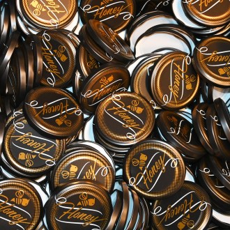 Deckel für Glas TO 82 – Honey – schwarz – matt – 700 Stück – ganze Box – HO12-2