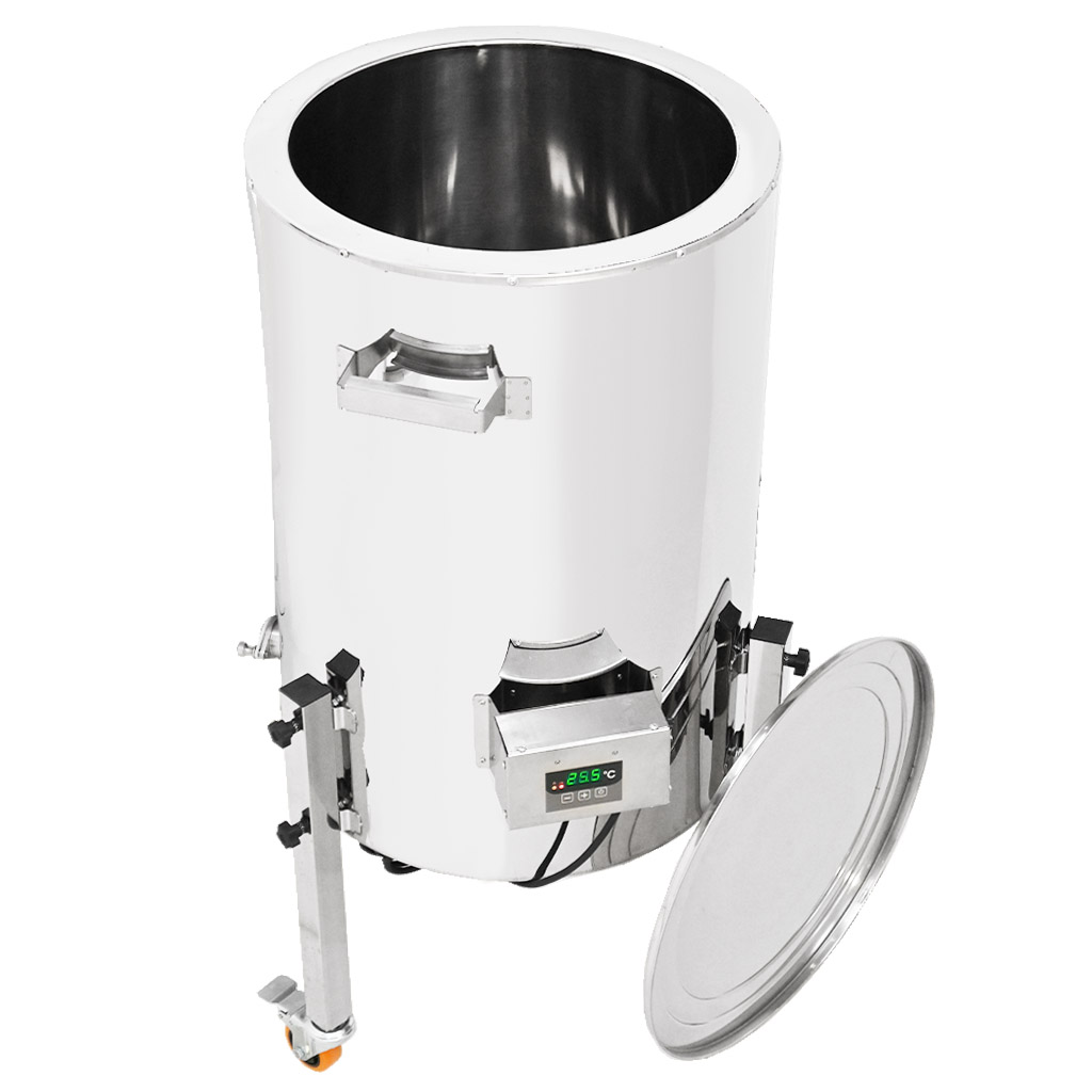 Doppelwand-Abfüller mit Heizung Mellarius MaxiLine 230 V – 74 Liter / 100 kg